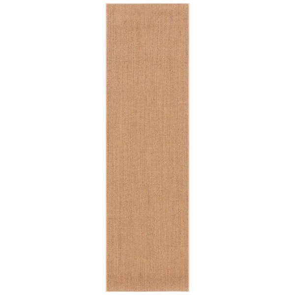 Martha Stewart 2 ft. x 8 ft. Beige Solid Color Runner Rug
