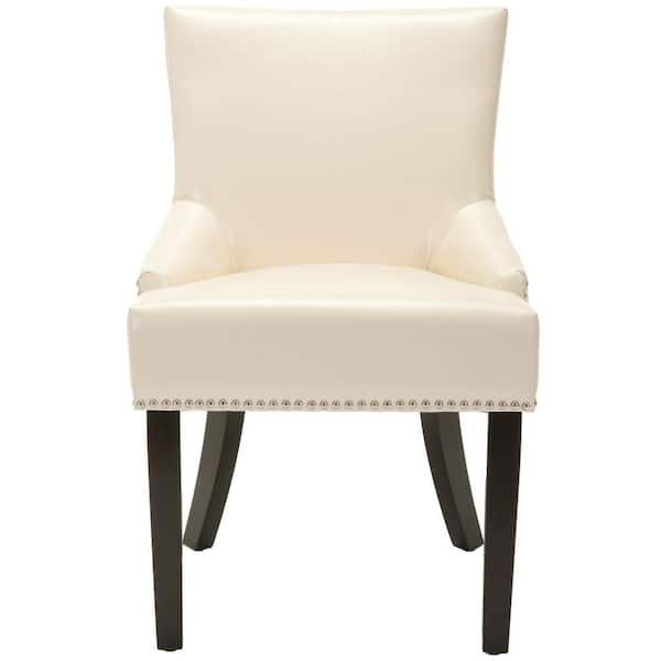 SAFAVIEH Lotus Off-White/Black Side Chair (Set of 2)
