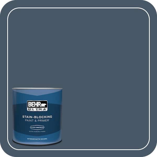 BEHR ULTRA 1 qt. #QE-55 Harbour Extra Durable Satin Enamel Interior Paint & Primer