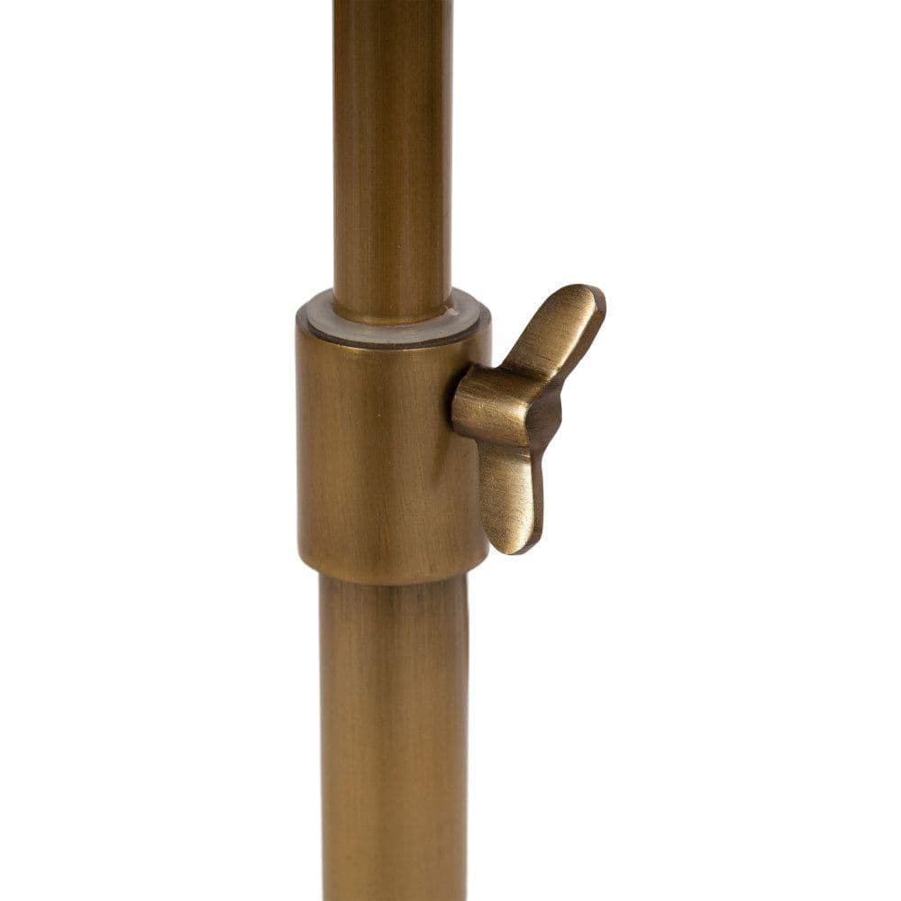 Engles 14 in. Gold Round Metal End Table - thumbnail 6