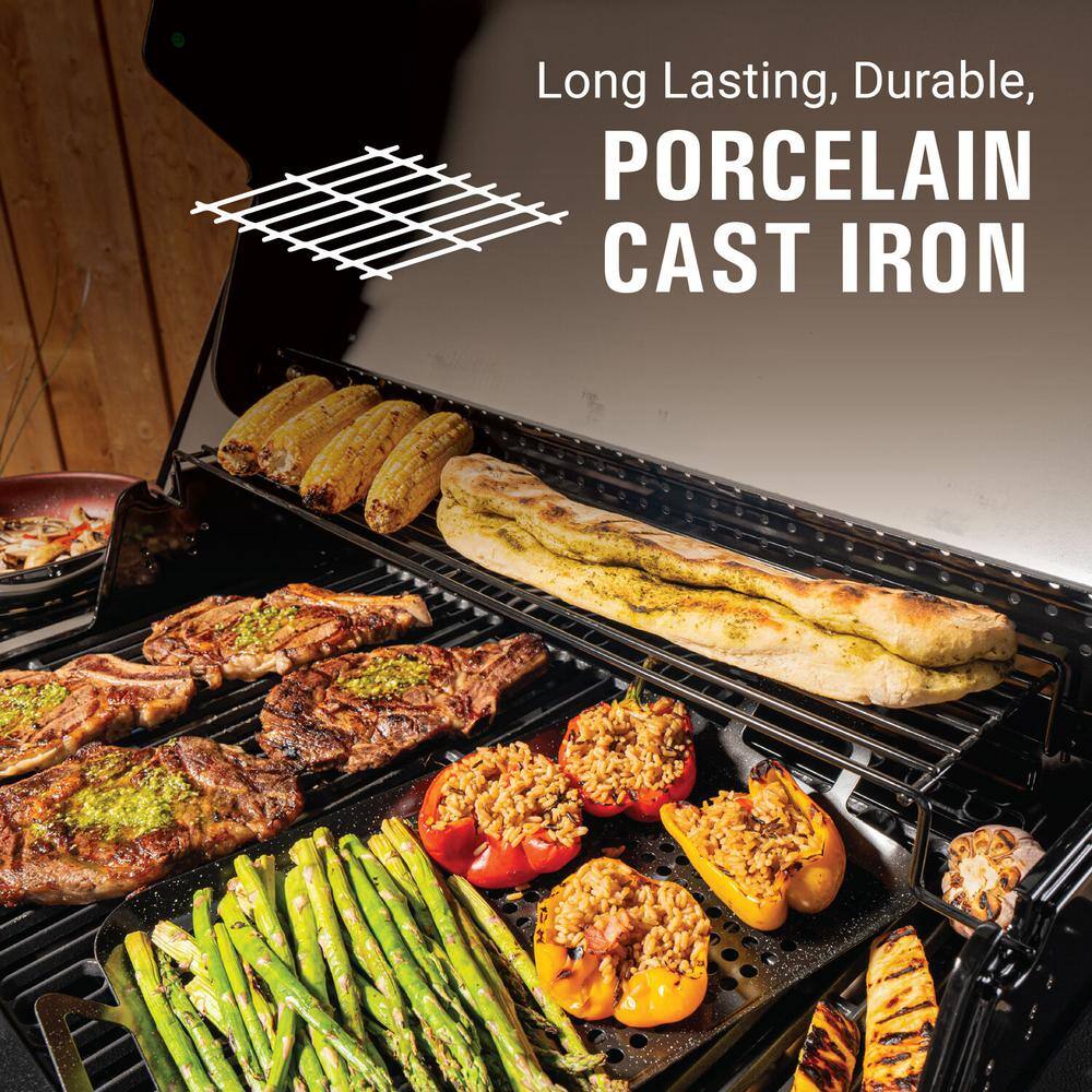 Coleman 4-Burner Stainless Steel Propane Gas Grill with Side Burner
