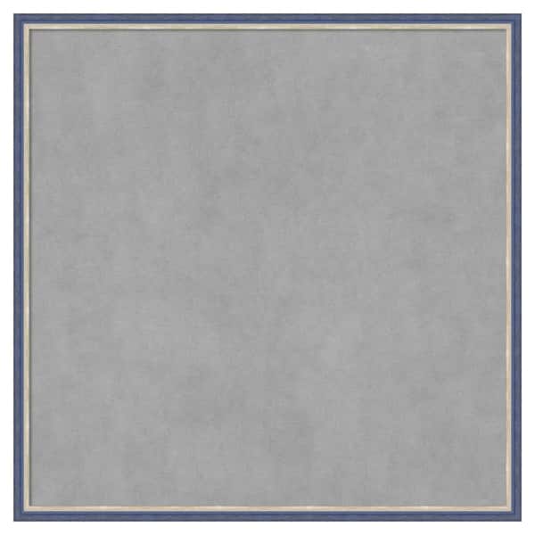 Amanti Art Theo Blue Narrow 25 in. x 25 in. Framed Magnetic Board