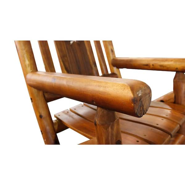 Wood log rocking online chair