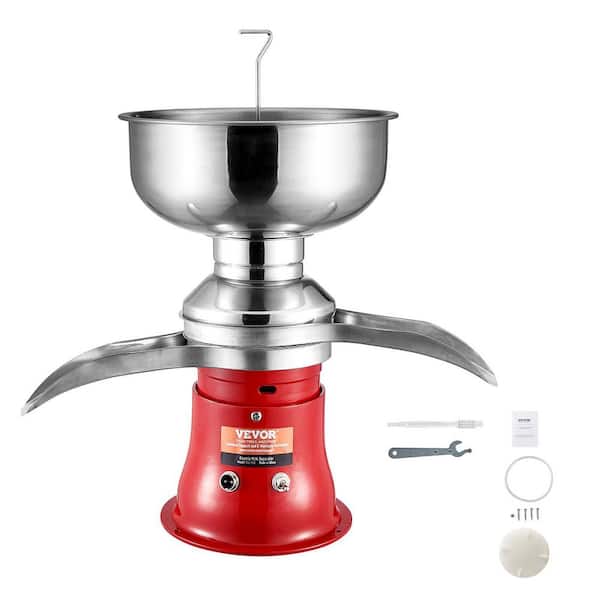 VEVOR Milk Cream Centrifugal Separator Stainless Steel Electric Cream Separator 21 Gal. H Goat Milk Frothier Red