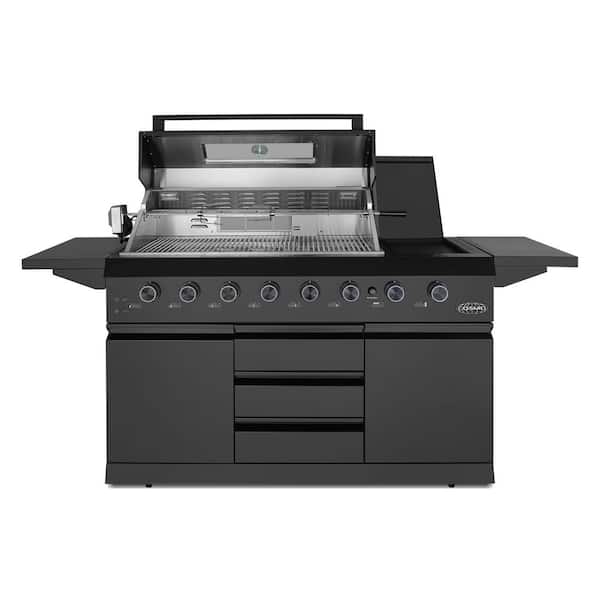 Cosmo 58 in. Newport Collection 8-Burner Propane Gas Grill, Side
