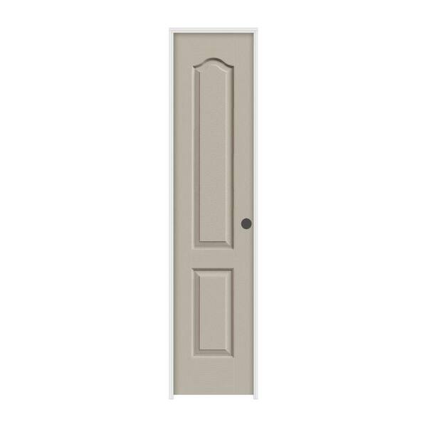 JELD-WEN 18 in. x 80 in. Princeton Desert Sand Painted Left-Hand Smooth Molded Composite Single Prehung Interior Door