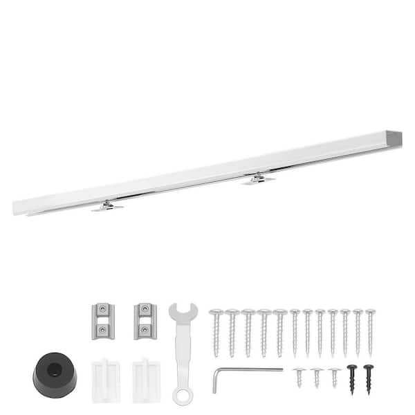 Sliding Pocket Door Track Kit, 44.69in Soft Close, Smooth Quiet Sliding, Easy Install, 1-1 3/4in Thick, 24in Single Door