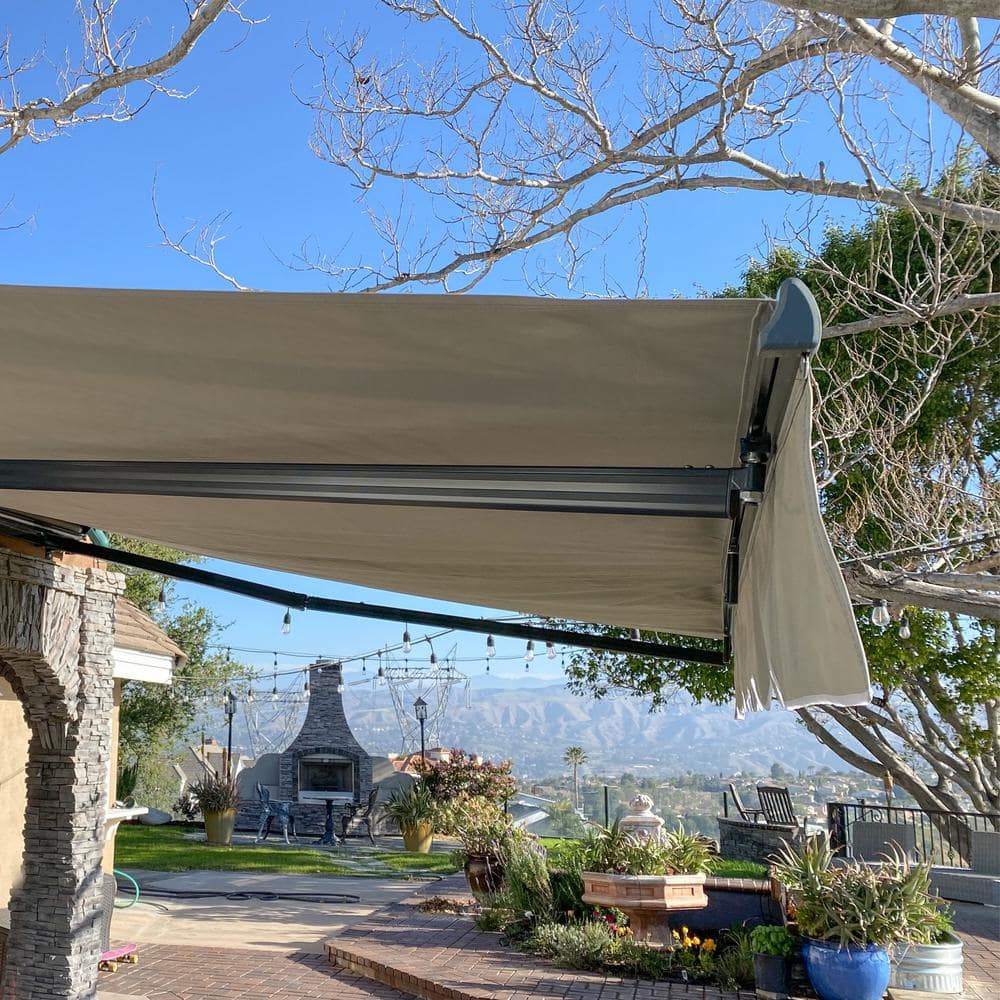 Ivory UV Resistant Retractable Awning Fabric Replacement