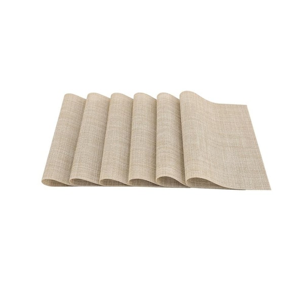 Disposable Polyester Placemats & Tray Liners with Heat Resistant, Washable, Durable for Kitchen and Dining Table(6-Pack)