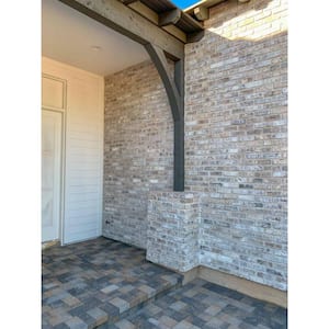 28 in. x 12.5 in. x 0.625 in. Brickwebb Tahoe Thin Brick Sheets - Herringbone (Box of 4 Sheets)