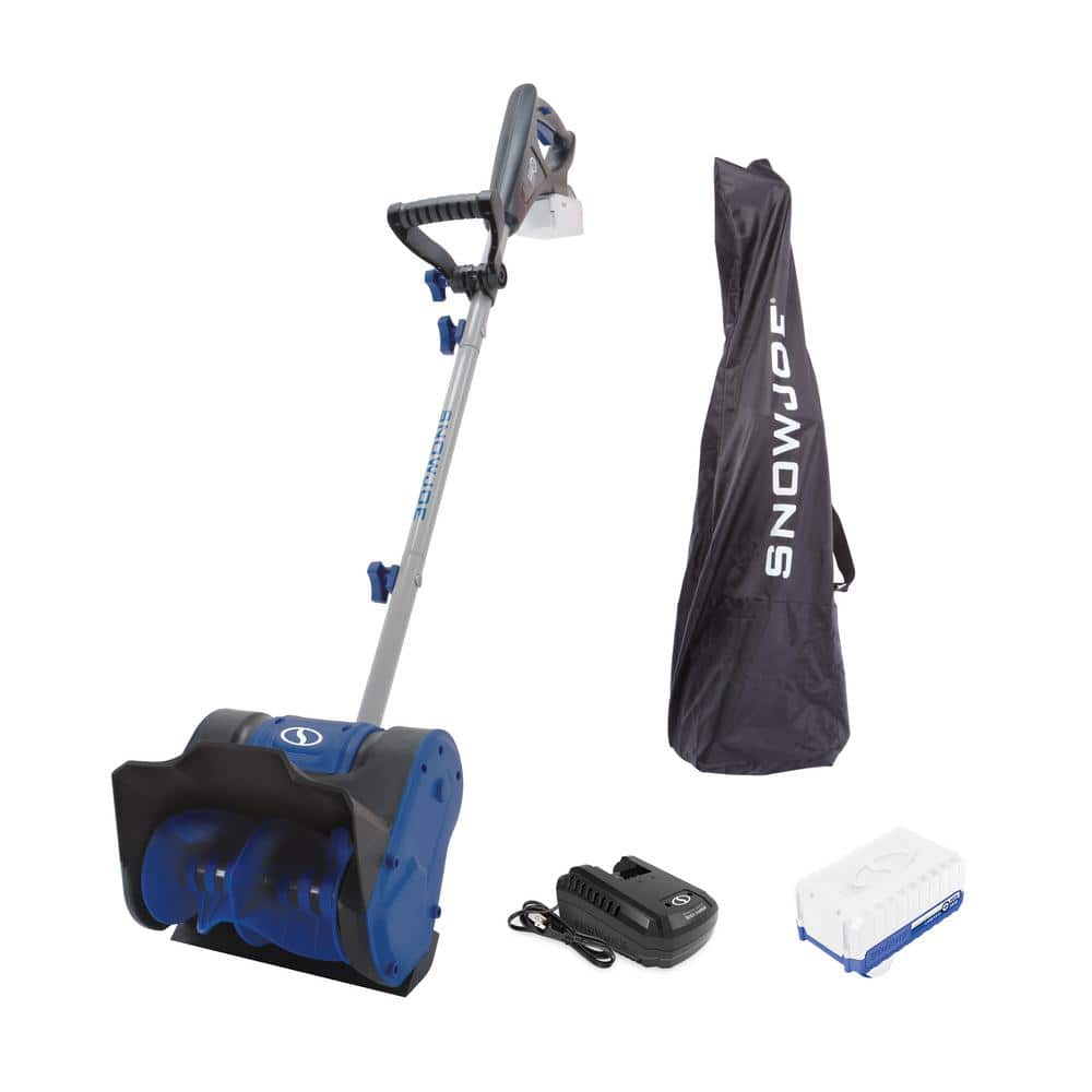 Snow Joe 10 in. 24Volt Cordless Electric Snow Shovel Kit with 4.0 Ah Battery + Charger, Cover