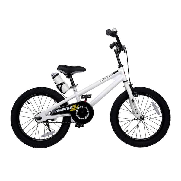 Royalbaby 18 in. Wheels Freestyle BMX Kid's Bike, Boy's Bikes and Girl's Bikes in White