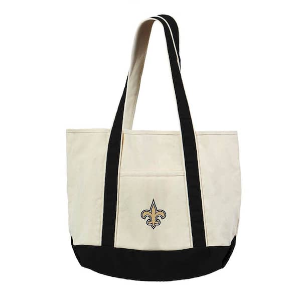 New Orleans Saints NFL Canvas Tote Bag with Colored Strap
