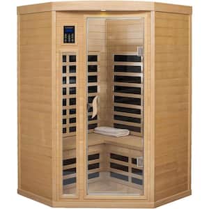 Moray 2-Person Hemlock Sauna with 10 Far-infrared Carbon Crystal Heaters and Chromotherapy