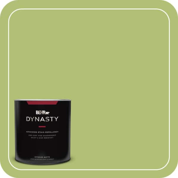 BEHR DYNASTY 1 qt. Home Decorators Collection #HDC-SM14-5 Lavish Lime Matte Interior Stain-Blocking Paint & Primer