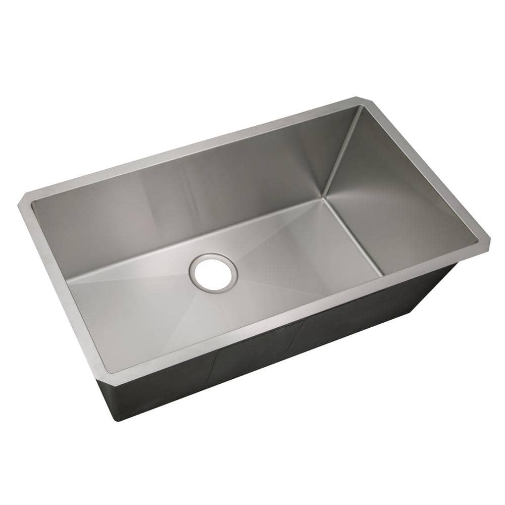 32-Inch Stainless Steel Single Bowl Undermount Kitchen Sink