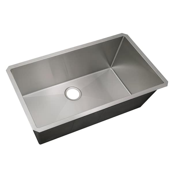 Design House 18-Gauge Stainless Steel 32 in. x 18 in. Single Bowl Undermount Kitchen Sink