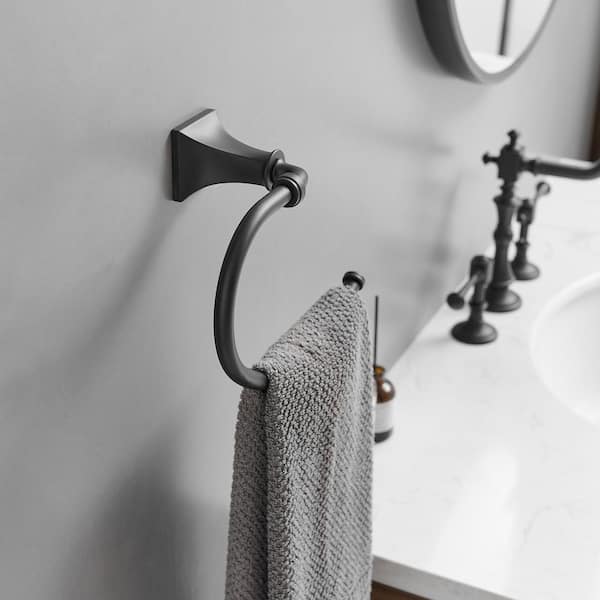 BWE 4-Piece Bath Hardware Set with Towel Bar Hand Towel Holder