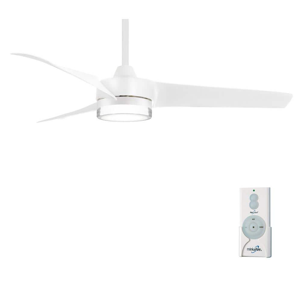 Veer 56 in. LED Indoor Flat White Ceiling Fan with Remote Control price history on PriceWatchPro