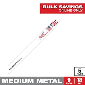 Lames Sawzall Milwaukee 48-00-5782 – 6 Pouces, 14 TPI – Lot De 5 – Bi-métal