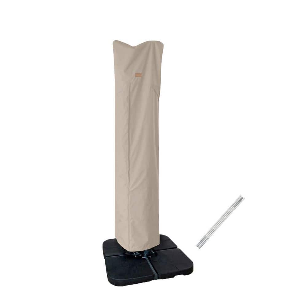 Polyester Patio Umbrella Cover for 9ft to 13ft Cantilever Market Umbrella Waterproof Wind-Resistant Black 1 Piece price history on PriceWatchPro