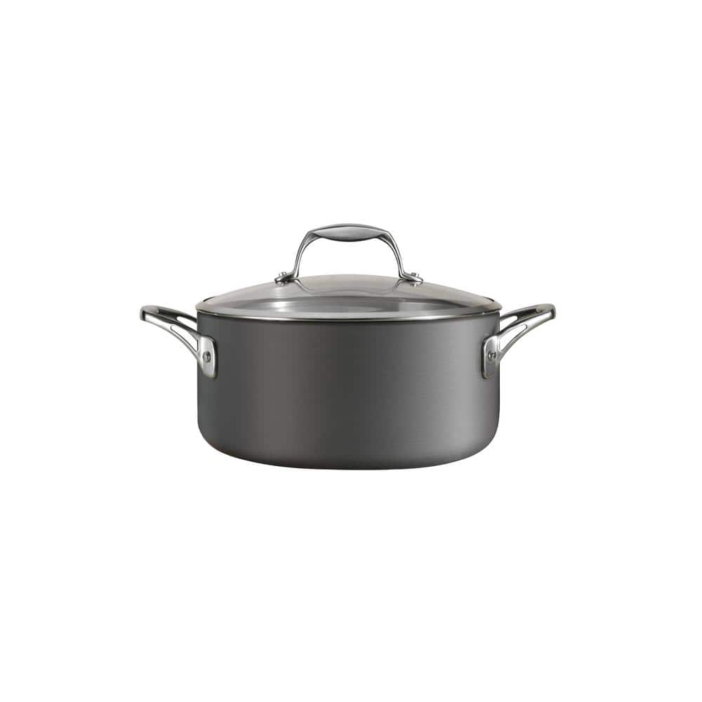 5 Qt Hard Anodized Aluminum Non-stick Dutch Oven with Glass Lid