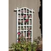 Dura-Trel 75 in. x 35 in. White Vinyl PVC Melrose Trellis 11191 - The ...