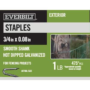 3/4 in. Staples Hot Dipped Galvanized 1 lb (Approximately 475 Pieces)