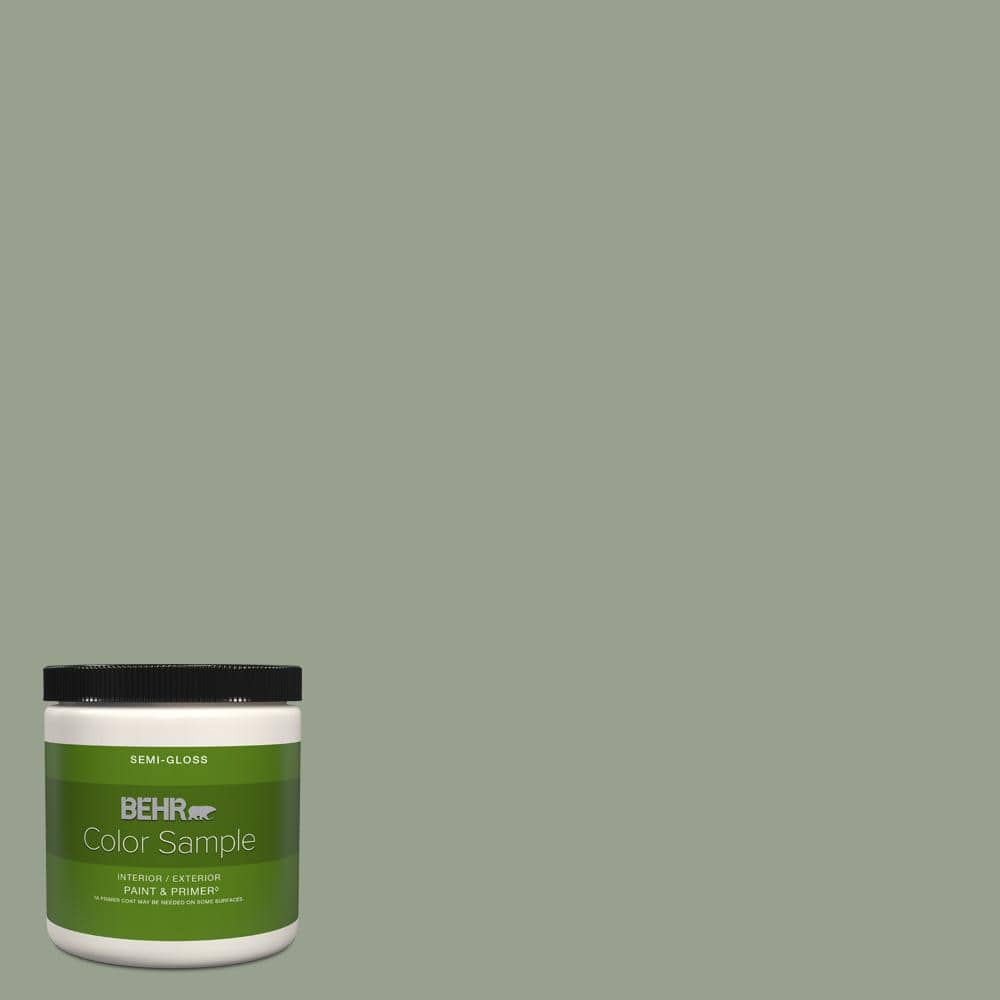 BEHR PREMIUM PLUS 8 oz. N3904 Bitter Sage SemiGloss Interior
