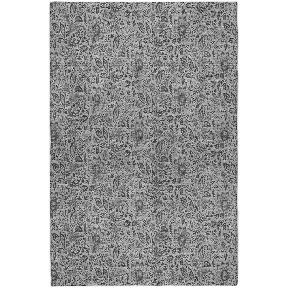Dream Shag Premium Machine Washable Abstract ADS660 Gray 3 ft. x 5 ft. Area Rug price history on PriceWatchPro