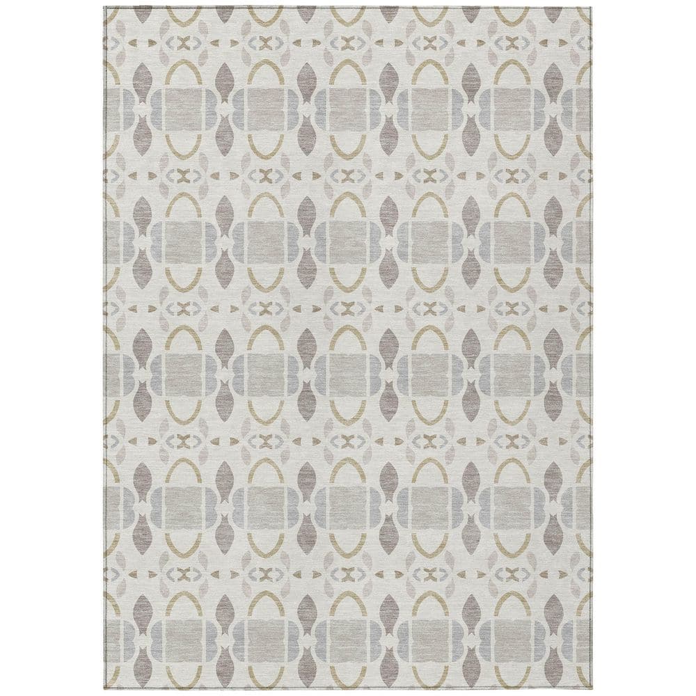 Chantille Machine Washable Indoor/Outdoor Abstract ACN2920 Ivory 8 ft. x 10 ft. Area Rug price history on PriceWatchPro