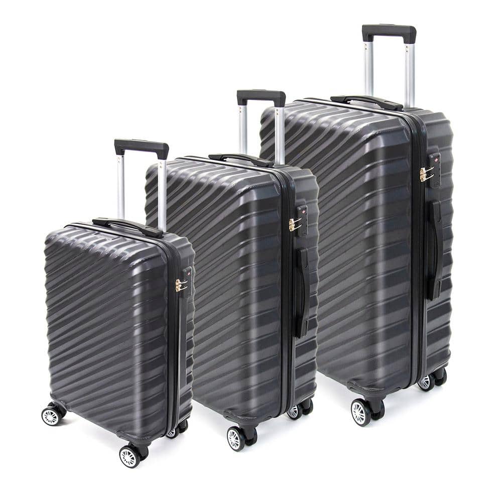 Luggage Expandable Suitcase ABS 3-Piece Set with TSA Lock Spinner Carry on 