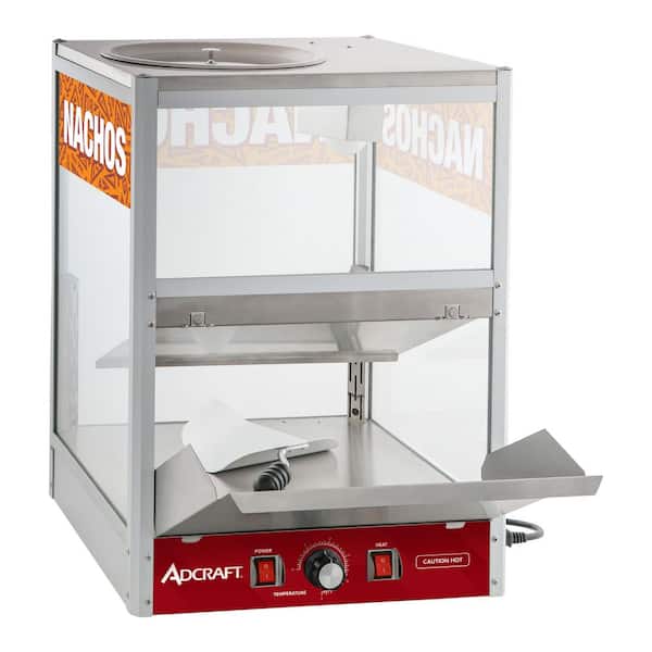 Adcraft Nacho Chip Warmer/Merchandiser Chip and Dip Servers, in Stainless Steel
