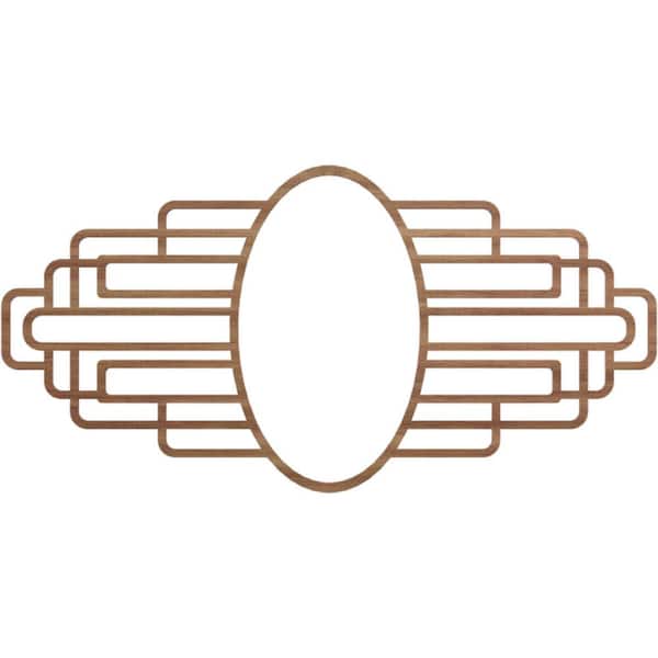 Ekena Millwork 0.25 in. x 34 in. x 17 in. Wood (Walnut) Medallion Moulding