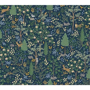 Woodland Navy Peel and Stick Wallpaper