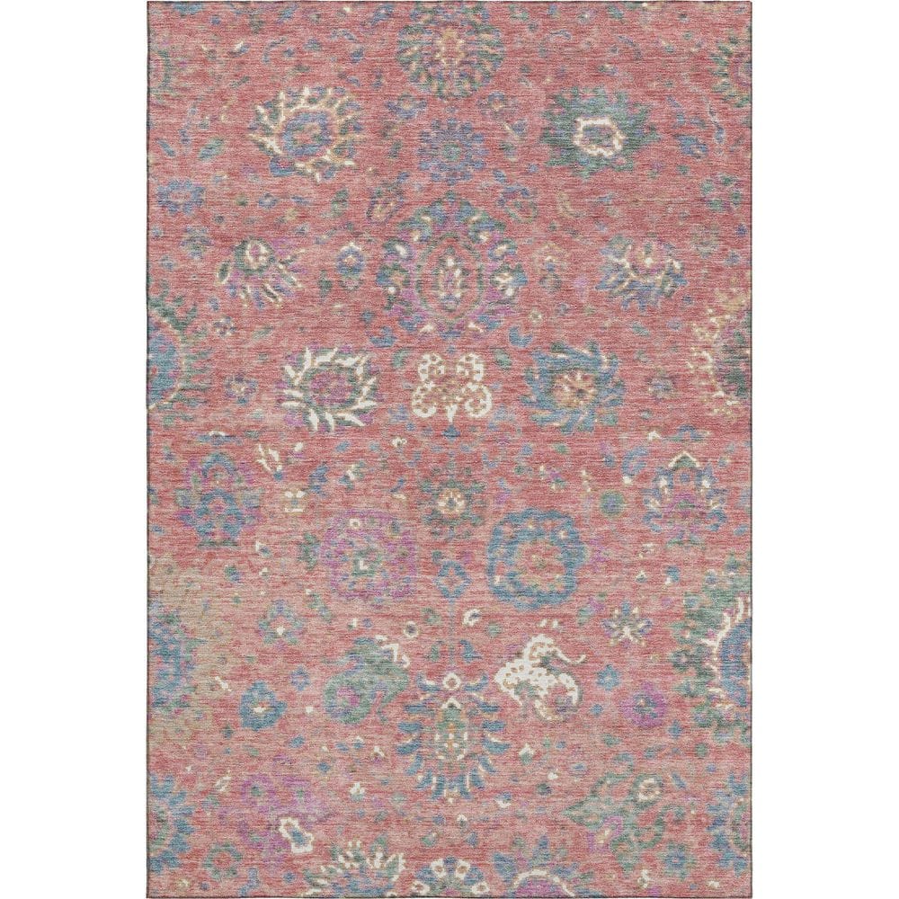 Mayfield Premium Machine Washable Abstract AMF2013 Coral 5 ft. x 7 ft. 6 in. Area Rug price history on PriceWatchPro