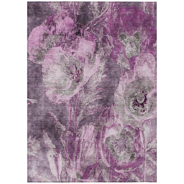 Chantille Machine Washable Indoor/Outdoor Abstract ACN2798 Purple 10 ft. x 14 ft. Area Rug