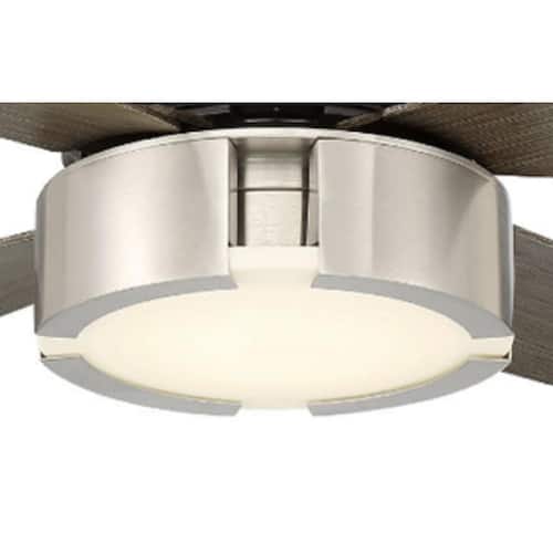 Hugh 52 in. Integrated LED Indoor Nickel Ceiling Fan Ceiling Fans With Lights