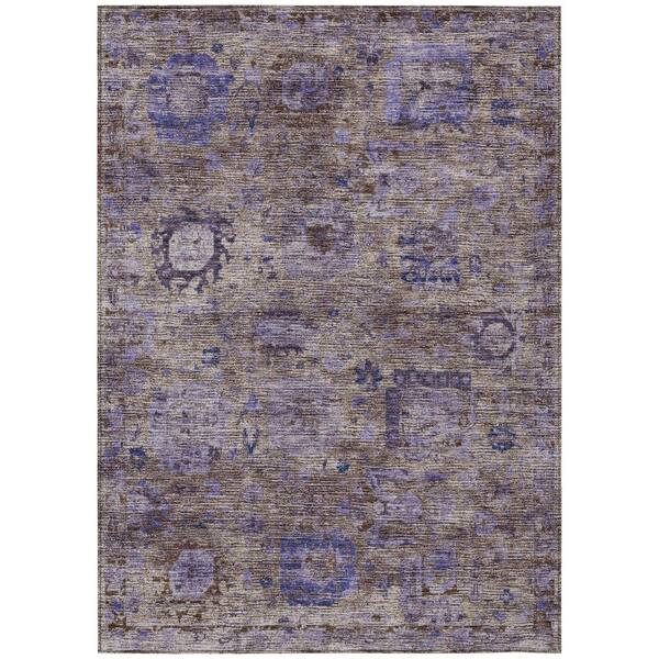 Chantille Machine Washable Indoor/Outdoor Abstract ACN2429 Brown 10 ft. x 14 ft. Area Rug