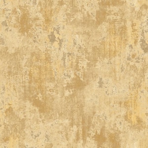 Italian Textures 2 Ochre/Beige Rustic Texture Vinyl on Non-Woven Non-Pasted Wallpaper Roll (Covers 57.75 sq.ft.)