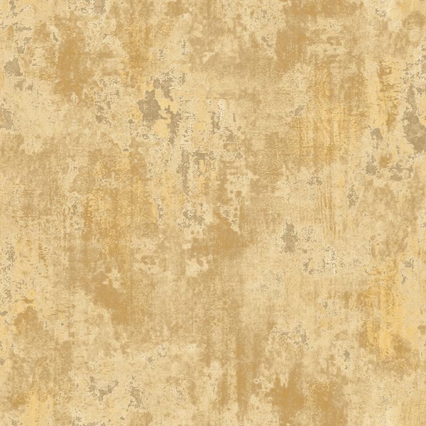 Unbranded Italian Design Gold/Beige Rustic Texture Vinyl on Non-Woven Non-Pasted Wallpaper Sample