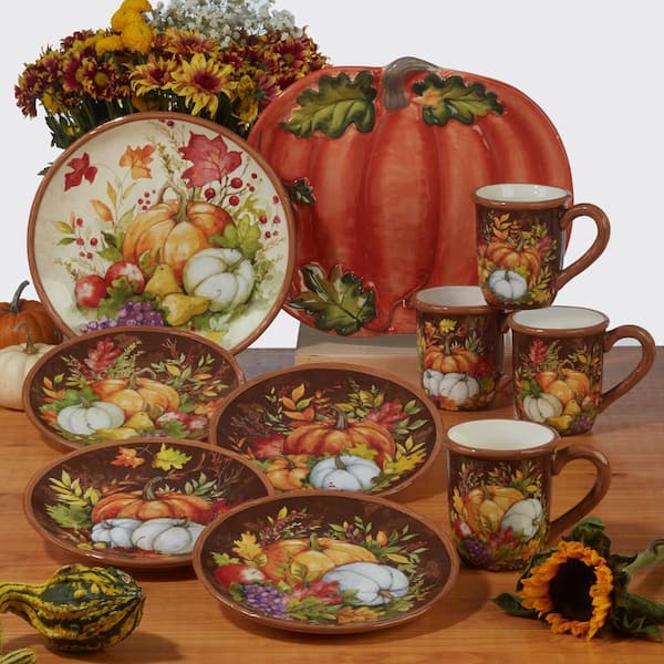 The Pioneer Woman Novelty Gingham Multi-Color Stoneware 16-oz Mugs, Set of 4