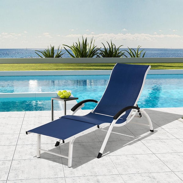 chaise lounge outdoor blue