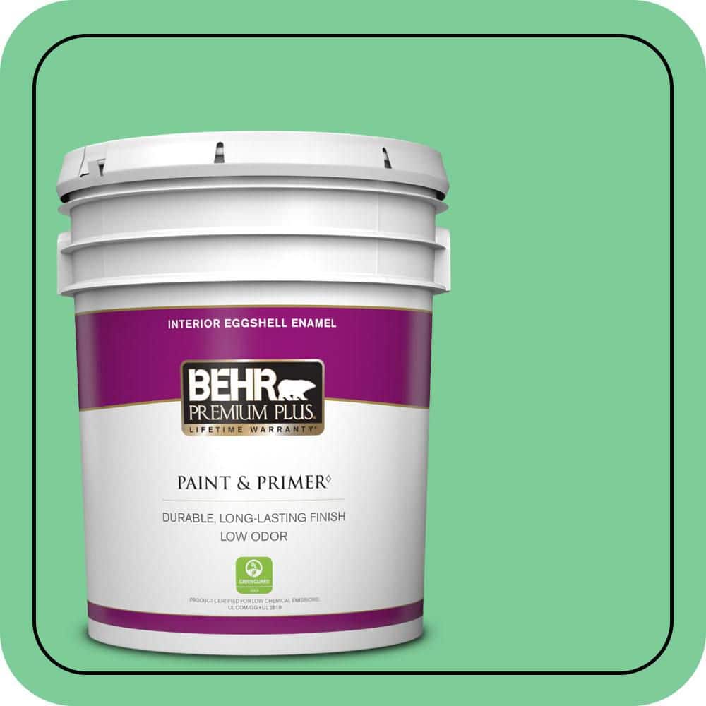 5 gal. #460B-4 Garden Glow Eggshell Enamel Low Odor Interior Paint & Primer price history on PriceWatchPro
