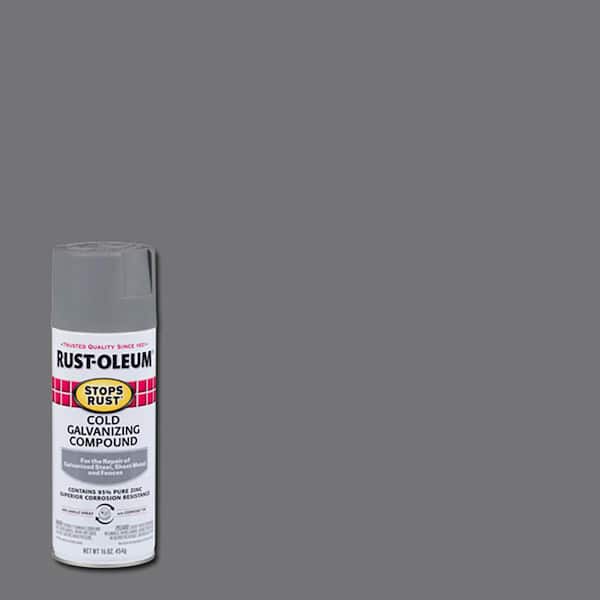 Rust-Oleum Stops Rust 16 oz. Flat Gray Cold Galvanizing Compound Spray