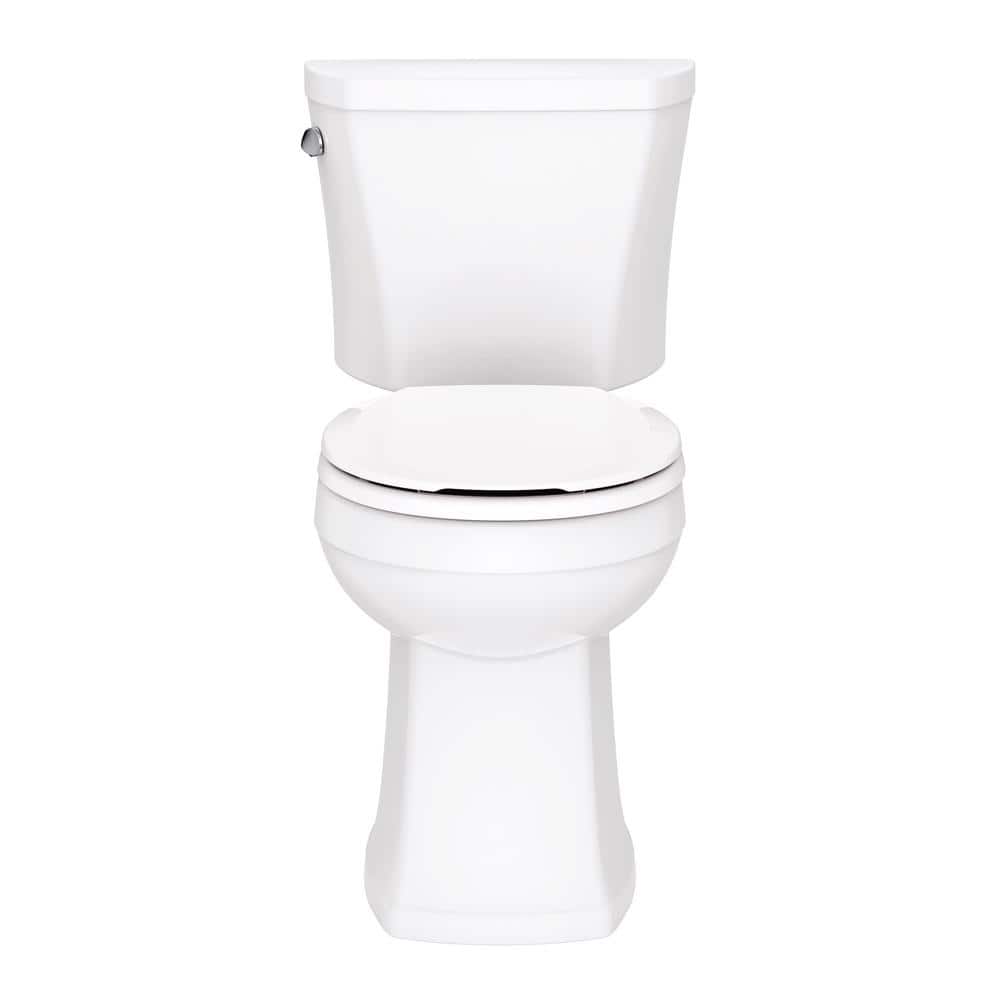 White Round High Efficiency Two-Piece Toilet