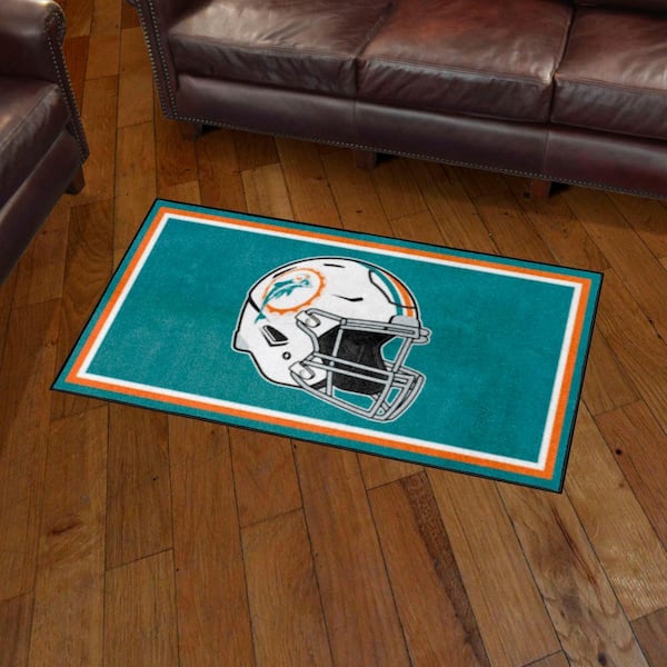 FANMATS Miami Dolphins 3ft. x 5ft. Plush Area Rug