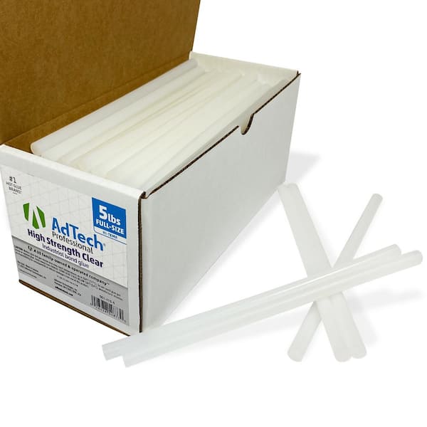 10 in. x 7/16 in. Dia Hot Melt Multi Temperature Full Size Glue Sticks (5  lb. Bulk Pack)