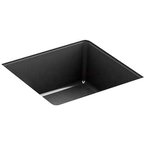 Verticyl Undermount Bathroom Sink in Black Black