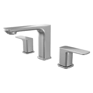 Corsica 2-Handle 8" Widespread Bathroom Faucet in Brushed Nickel